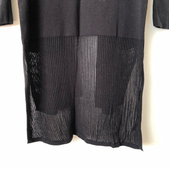 ATHLETA Kahala Black Knit Duster Cardigan Size S - Picture 5 of 10